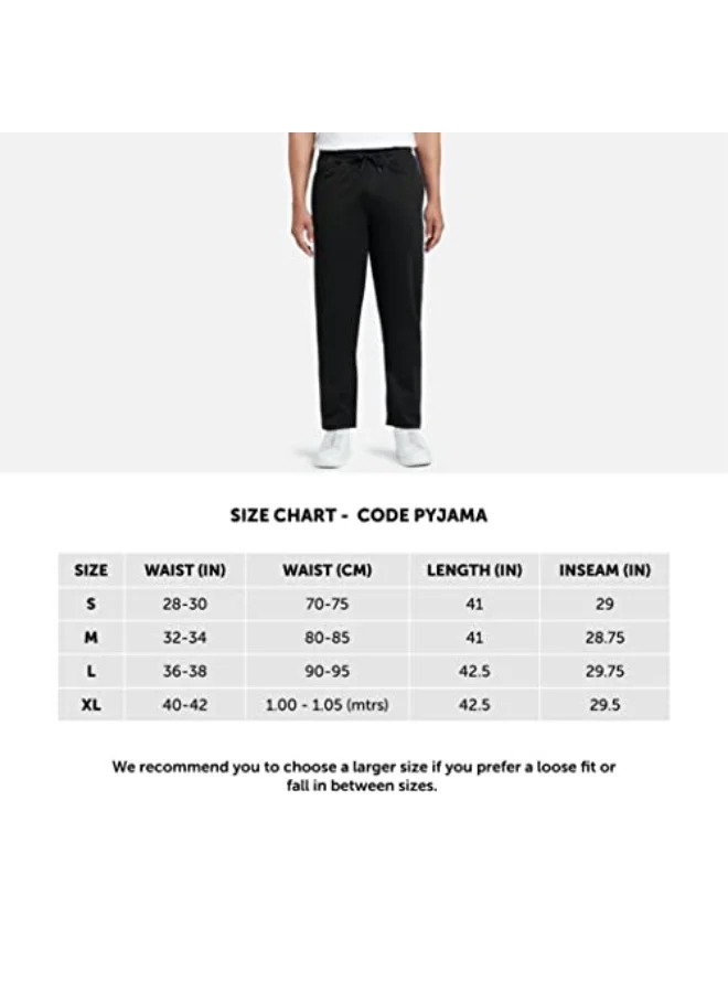 XYXX  XYXX Men's Code 100% Super Combed Cotton Regular Fit Solid Trackpants with Side Zipper Pocket  | Best Price UAE