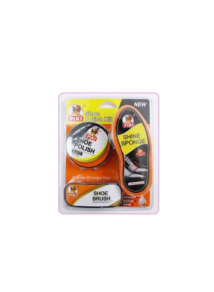 AL QADAH Shoe Polish Kit 3Pcs Card - Image 3
