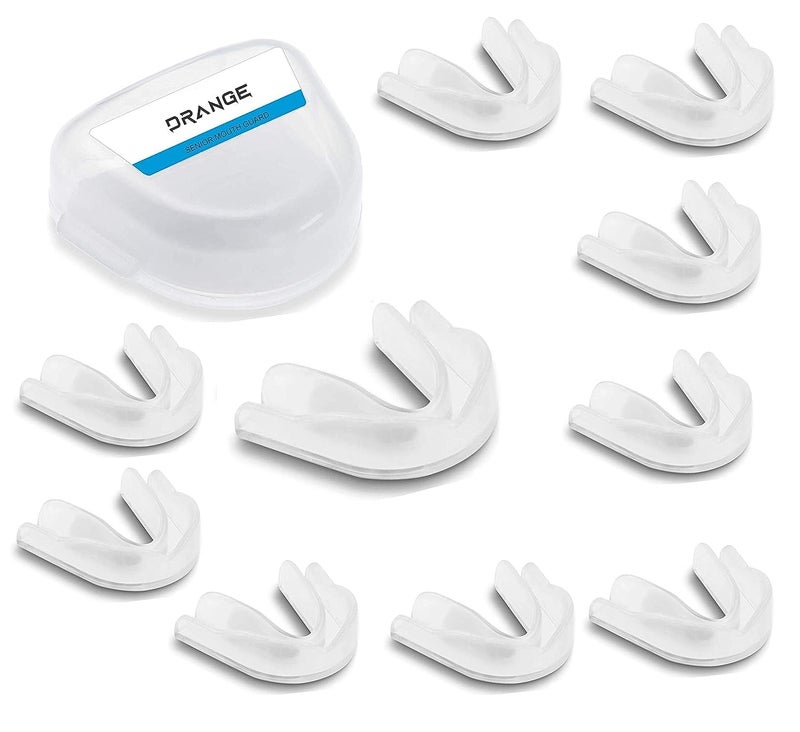 DRANGE Sports Mouth Guard/Gum Shield - for boxing, Taekwondo, MMA, Football, muay thai, hockey, judo, karate martial arts and all contact sports Multi (PACK OF 10) - Image 1