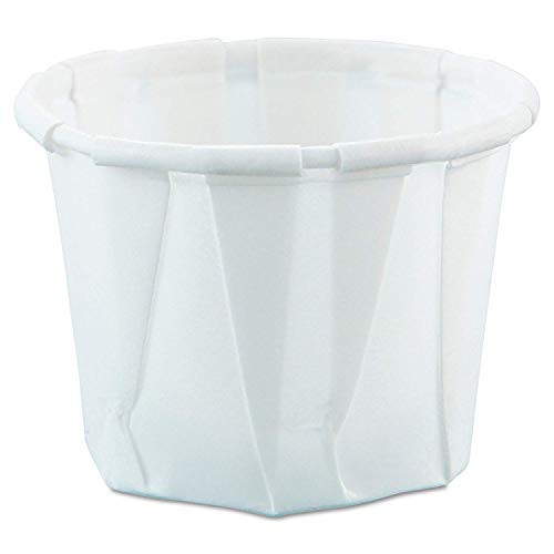 Sold Individually Solo 0.5 oz Treated Paper Souffle Portion Cups for Measuring, Medicine, Samples, Jello Shots (Pack of 250) - Image 1