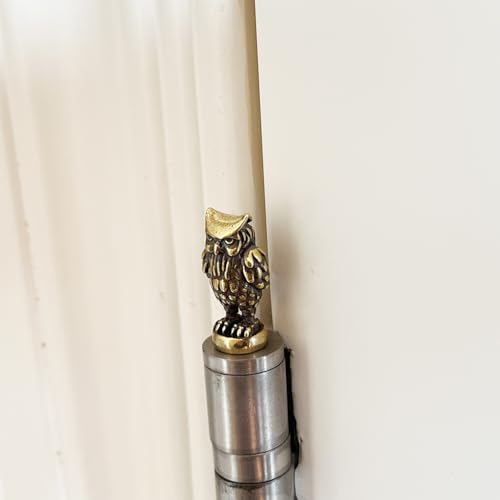 SWNACOR 3 Pcs Brass Owl Hinge Heads Decorative Topper, Magnetic Hinge Head Toppers, Fun Bird Gifts for Women Mom Grandma Wife, Vintage Bird Statue Door Hinge Head Home Decoration - Image 2