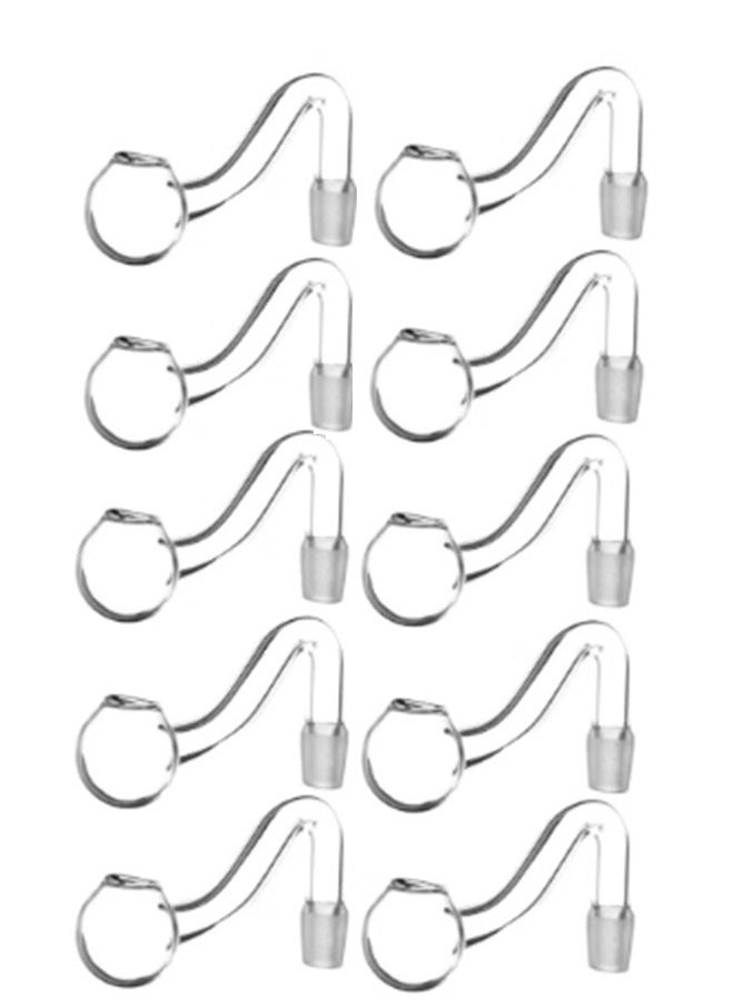 Generic - 10PCS Clear Glass Fountain Inflow Pipe Aquarium Filter Tubing For Aquarium Planted Fish Tank - Image 1
