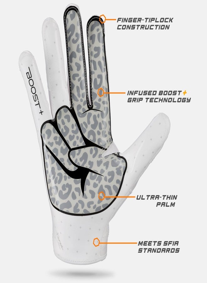 Grip Boost Youth Football Gloves Peace Stealth 6.0 Boost Plus Technology Kids Receiver Gloves - Youth Sizes (Crucial Catch, Youth Medium) - Image 4