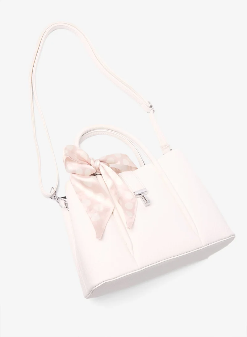 بلو فانيلا Scarf Top Handle Bag