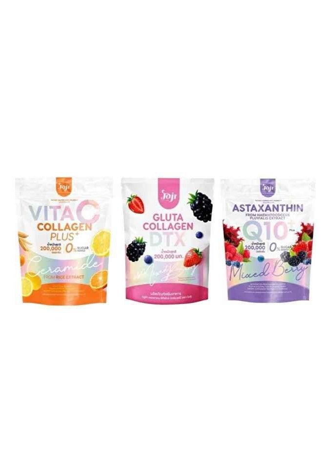 JOJI 3-pack of DTX Collagen Mixed Berry Flavor with Q10 Plus and Vitamin C Collagen Plus - Image 2