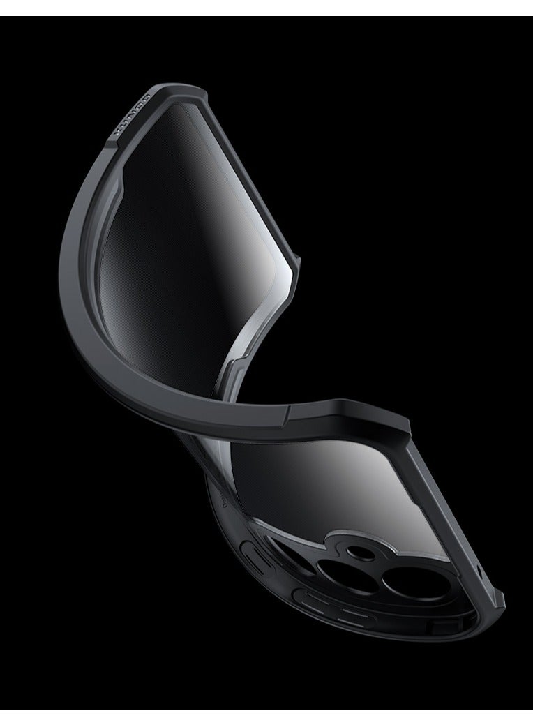 for Samsung Galaxy S25 Case, Ultra Thin Lightweight, Soft TPU Bumper, Acrylic Clear Back Cover Samsung Galaxy S25, Black - Image 4