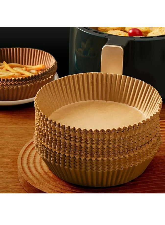 100 PCS Air fryer paper Air Fryer Round Nonstick Steamer Pads High Quality Parchment Paper for Baking - Image 4