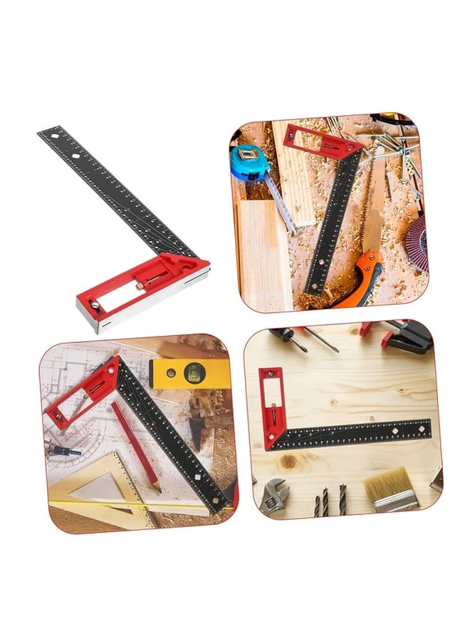 Black L Shape Multi Angle Measuring Ruler High Precision Carpentry Square Tool - Image 5