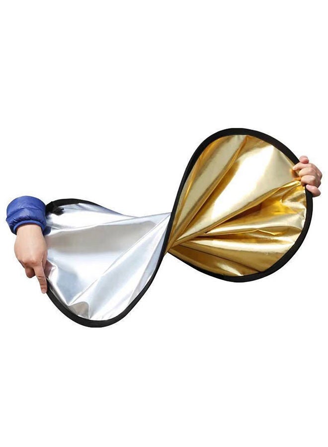 5-Piece Outdoor Portable Light Supplement Plate Foldable Photographic Reflector 80cm  - Image 2