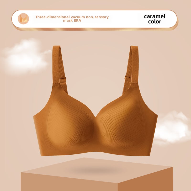 Seamless Bra Large Bust Minimizer Ultra-Thin Breathable Rock ash  - Image 3