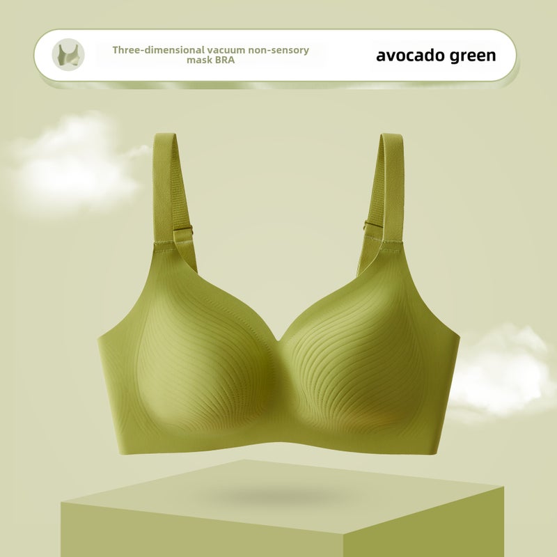 Seamless Bra Large Bust Minimizer Ultra-Thin Breathable Rock ash  - Image 2
