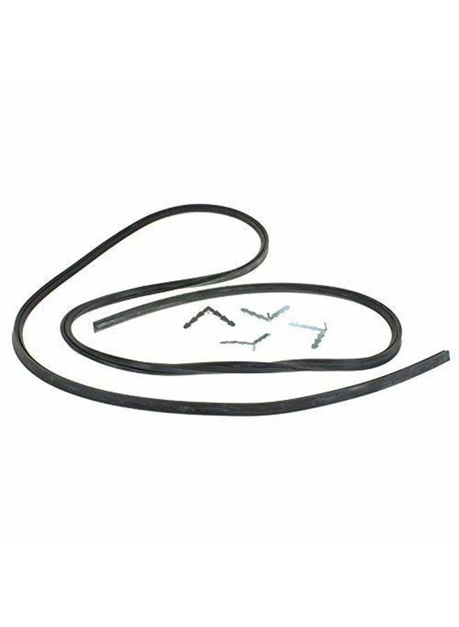 Qualtex Universal 4-Sided Cooker Oven Rubber Door Seal,Black - Image 1