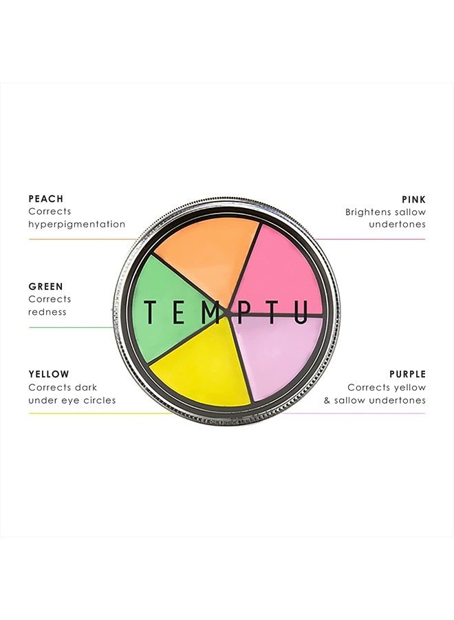 TEMPTU S/B Neutralizer Wheel - Includes 5 Color-Correcting Shades To Perfect & Even Out All Skin Types & Tones | Multi-use, Can Be Applied With Brush, Sponge, or Fingertips, 1 pack - Image 2
