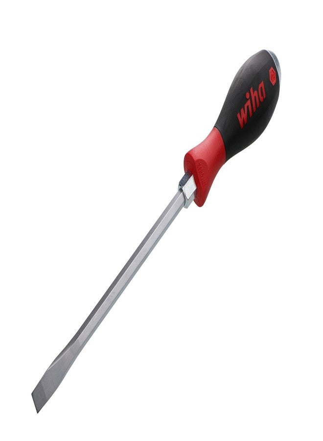 Wiha 53035 Slotted Screwdriver with SoftFinish Handle and Solid Metal Cap, 10.0 x 175mm - Image 2