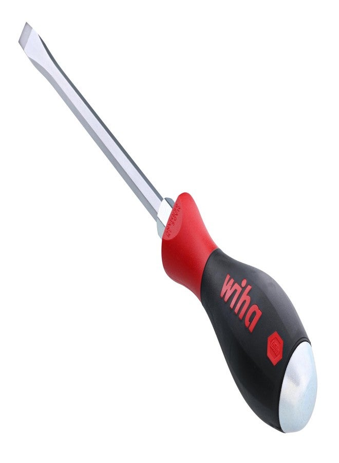 Wiha 53035 Slotted Screwdriver with SoftFinish Handle and Solid Metal Cap, 10.0 x 175mm - Image 3
