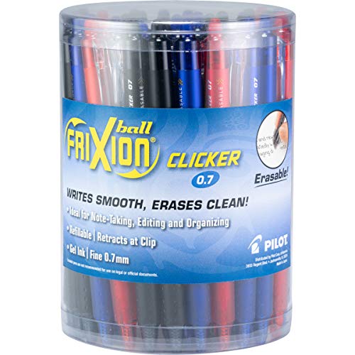 Pilot FriXion Clicker Erasable Gel Pens, Fine Point (0.7mm), Business Colors Ink, 36-Pack - Refillable, Smooth Writing Pens for School, Journaling, and Office Use - Image 1