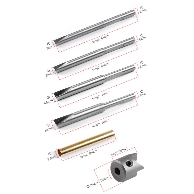 PHUKIMLONG Wood Turning Pen Barrel Kits,Turning Tools, Pen Mandrel MT2 (Pen Mill Kit- 7Pcs) - Image 2