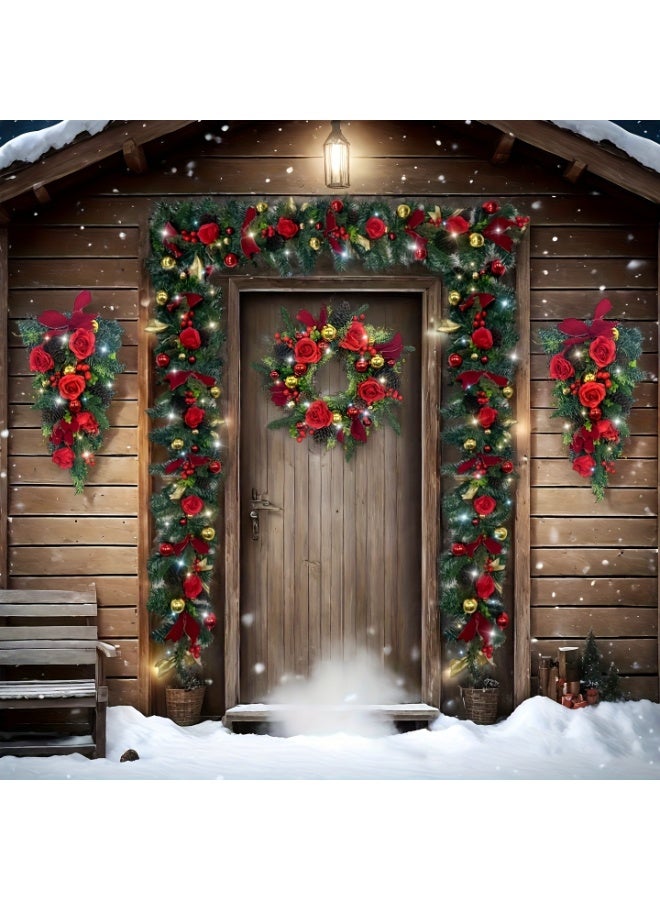 150 Cm Garland Bulk Artificial Garland Pine Tree Garland for Festive Tree Indoors and Outdoors Christmas Wreath Cane Decoration (E) - Image 3