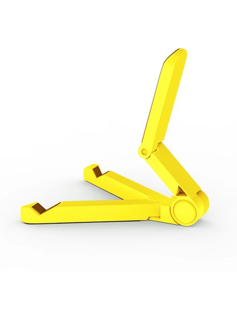 Tablet Stand Holder, Triangular Folding Bracket Tablet Holder, Adjustable And Flexible Simple Mobile Phone Holder, Easy To Carry Portable Fixed Tablet Stand For Mobiles And Tablets, (Yellow)