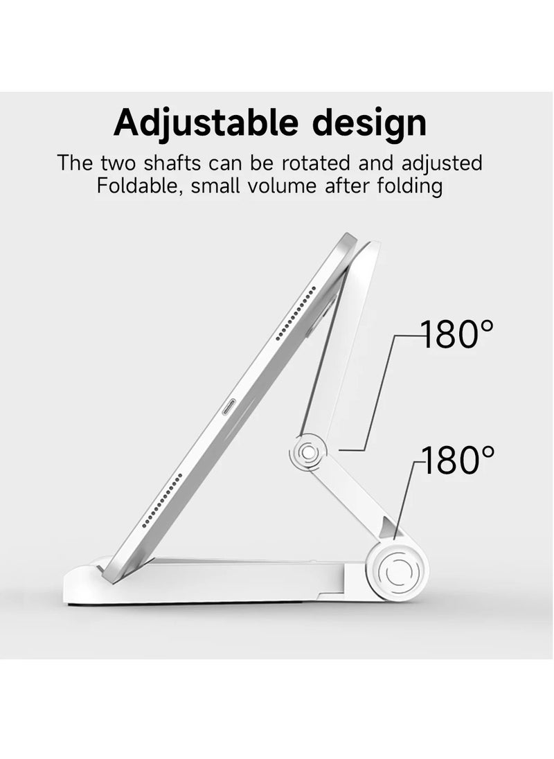 AROAQ - Tablet Stand Holder, Triangular Folding Bracket Tablet Holder, Adjustable And Flexible Simple Mobile Phone Holder, Easy To Carry Portable Fixed Tablet Stand For Mobiles And Tablets, (Yellow) - Image 1