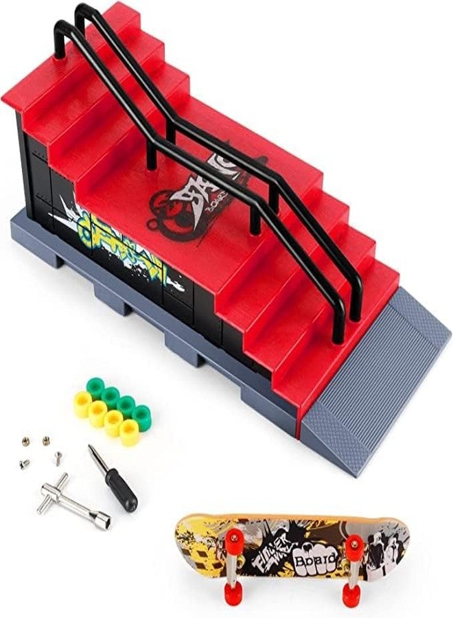 CLA6 Mini Skatepark Kit | Beginner Fingerboard | Complimentary Tools, Wheels and eBook | - Image 1