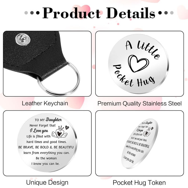 STARKET Valentines Gift For Daughter Gifts From Mom Cute Pocket Hug Keychains For Teenager Girl Gift Ideas Easter Basket Stuffers For Daughter Birthday Gifts In Law Graduation Gift Teen Girl Gift Trendy Stuff - Image 2