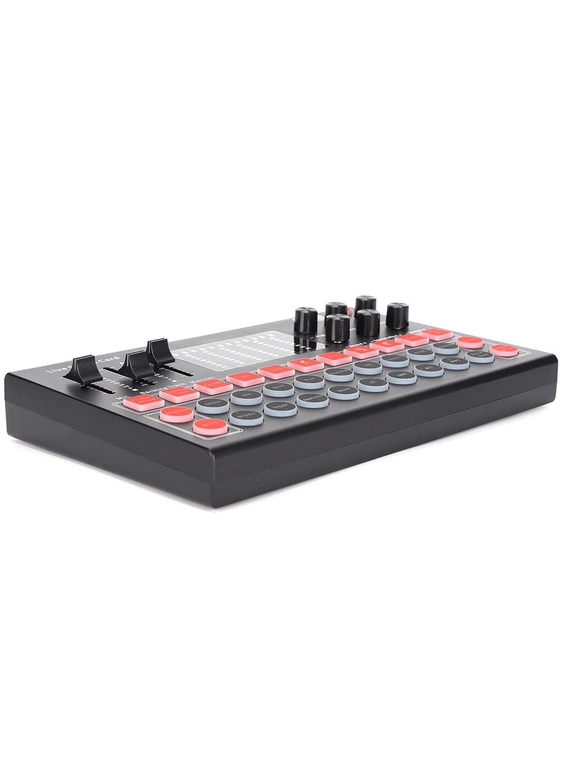 ELTRAZONE - Live Sound Card, M9 Sound Card Set Bluetooth5.0 Stable Signal Live Sound Card Equipment Kit Compatible for Live Streaming, Bluetooth Interf Audio Mixer - Image 1