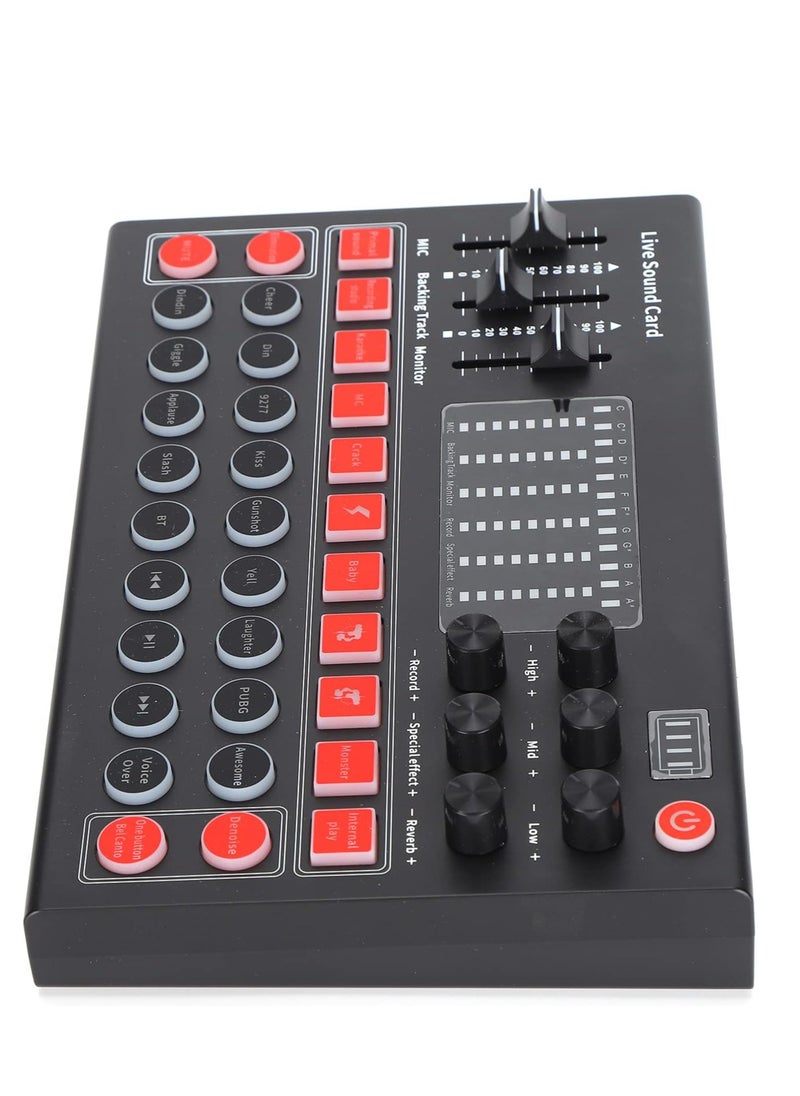 ELTRAZONE - Live Sound Card, M9 Sound Card Set Bluetooth5.0 Stable Signal Live Sound Card Equipment Kit Compatible for Live Streaming, Bluetooth Interf Audio Mixer - Image 1