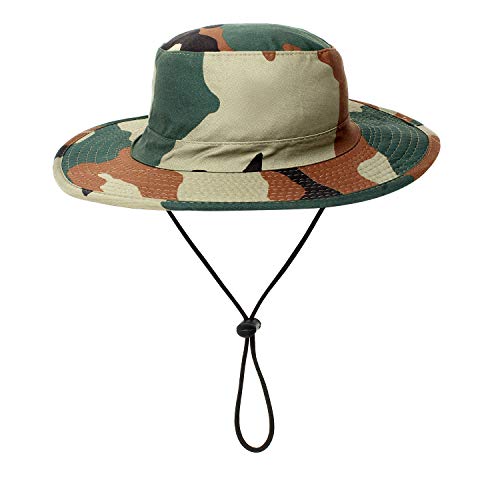 Zacharias Cotton Men's Camouflage Pattern Printed Sun Hat (Pack Of 1) (Mhc-01_Beige_Free Size) - Image 2