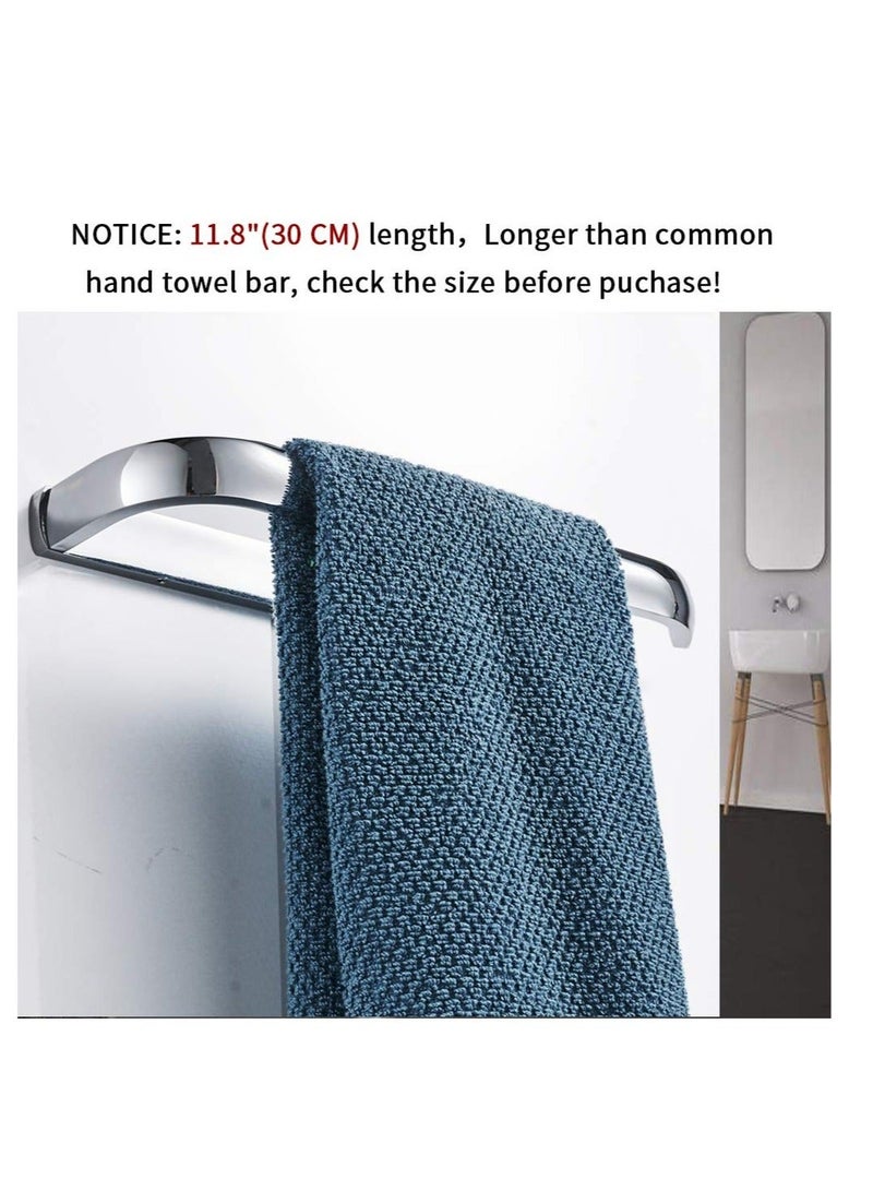 Y&D Bathroom Towel Bar, Holder Wall Mounted, Polished Chrome Accessories Fixtures, Rustproof Mounted Rack, With Mounting (12 Inch) - Image 2