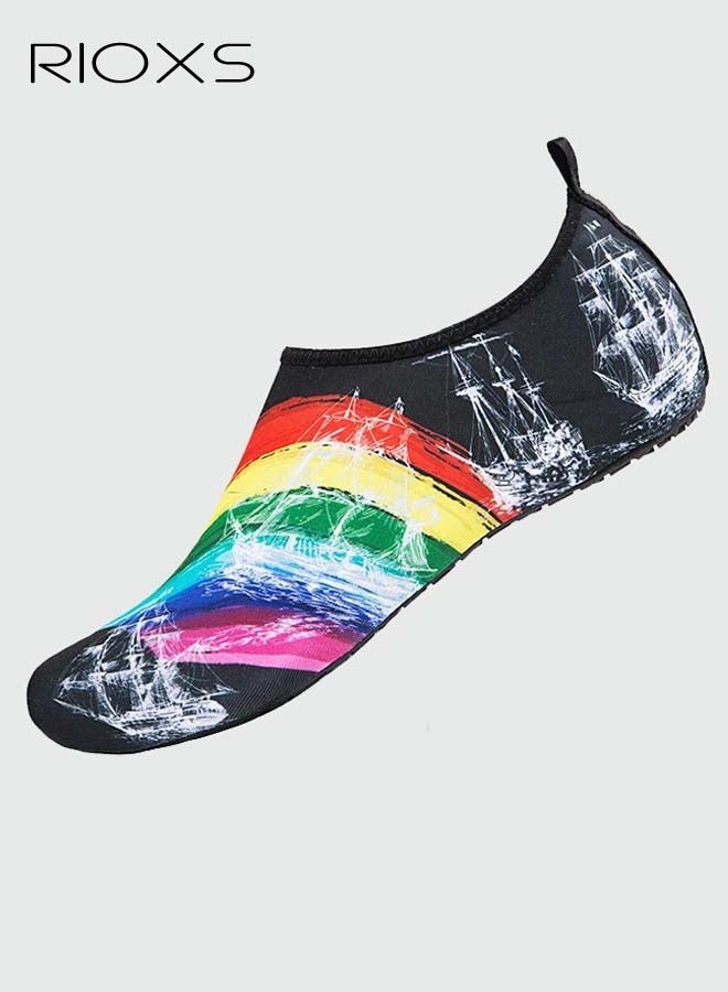 RIOXS Water Shoes For Men, Diving Socks Beach Shoes, Quick-Dry Beach Swim Surf Shoes, Men's Barefoot Swimming Socks, Slip-on Shoes For Snorkeling Surfing Kayaking Diving Walking  - Image 4