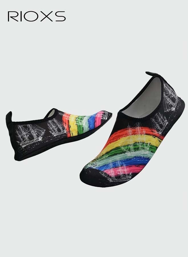 RIOXS Water Shoes For Men, Diving Socks Beach Shoes, Quick-Dry Beach Swim Surf Shoes, Men's Barefoot Swimming Socks, Slip-on Shoes For Snorkeling Surfing Kayaking Diving Walking  - Image 2