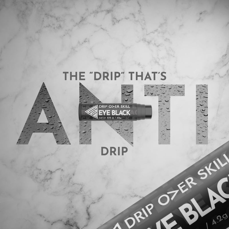 Drip Over Skill D.R.I.P Over Skill Eye Black Stick, Made in the USA with Natural Ingredients, Dermatologist Tested & Athlete Approved, Hypoallergenic Face Paint, Paraben & Fragrance Free Baseball Accessories, 1 Pack - Image 3