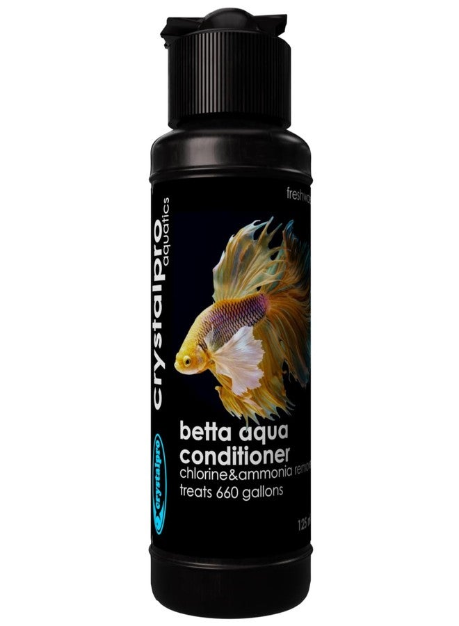 Crystalpro Betta Water Conditioner Treats 660 Gallons - Concentrated Betta Fish Water Conditioner Neutralizes Chlorine and Ammonia (4.2 Oz-125 ml) - Image 1