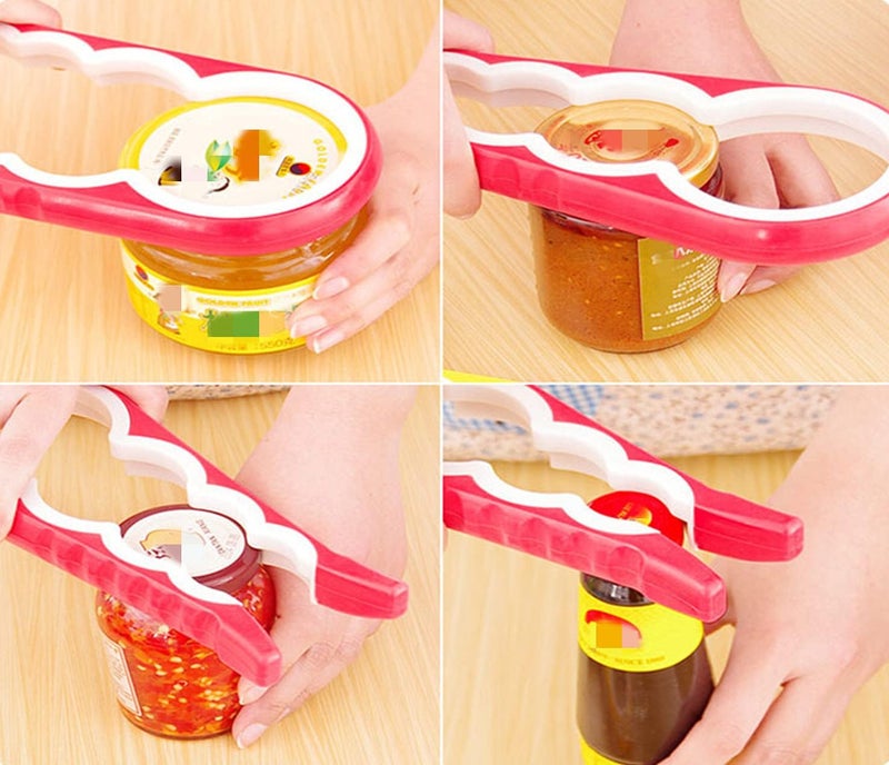 TURBID Jar Opener Bottle Opener and Can Opener for Weak Hands, Seniors with Arthritis and Anyone with Low Strength, Mutil Jar Opener Get Lids Off Easily (1 Pack) - Image 4