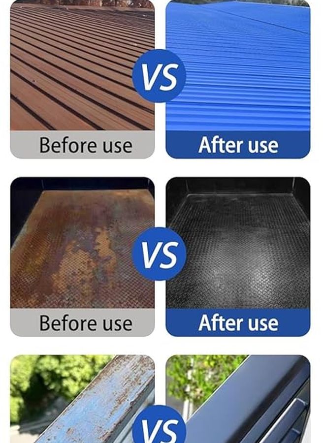 Black Rust Converter Paint Weatherproof Anti Rust Coating Water Based Metal Protection - Image 5