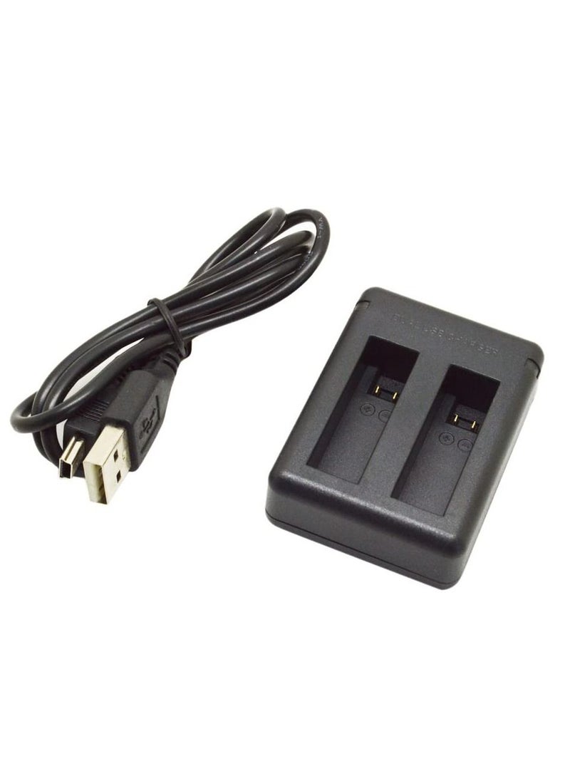 USB Dual Battery Charger for GoPro Hero 4 Camcorder