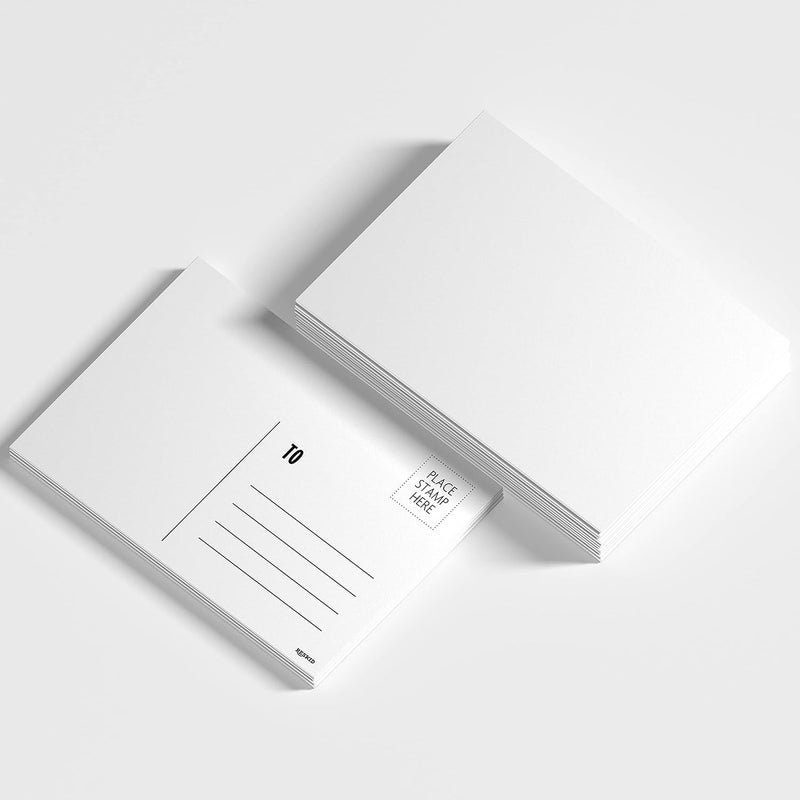 Reskid Blank Postcards for Mailing. 100 White 4x6 Blank Post Cards, Blank Mailable Postcards Set. 14pt Postcard Paper Cardstock, Bulk Post Card Pack. - Image 5