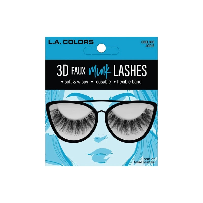 LA COLORS 3D Faux Mink Lashes Jodie CBEL303