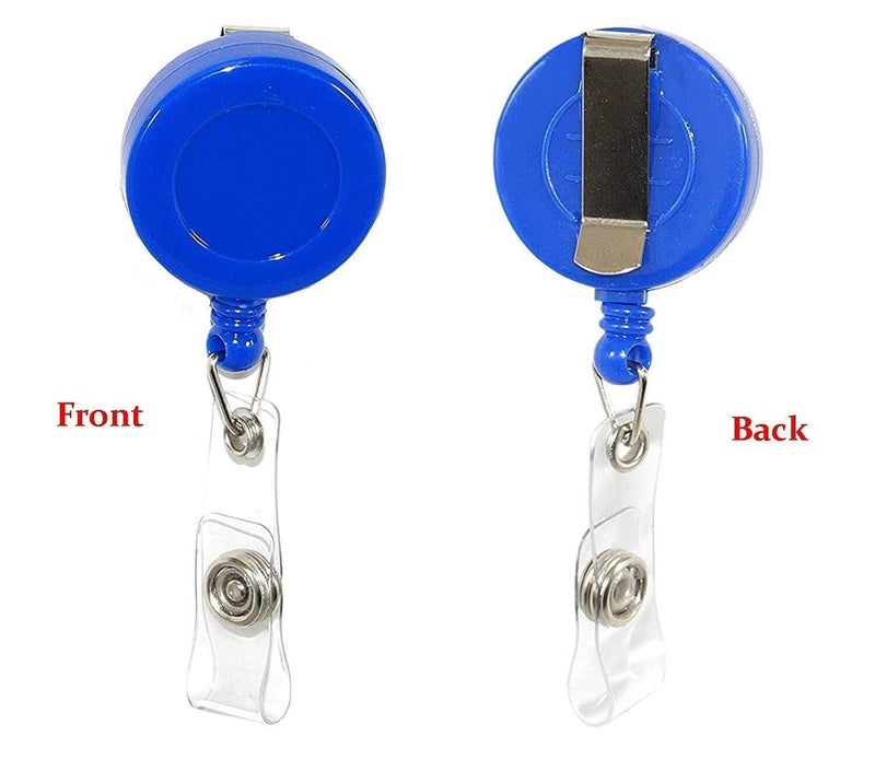 ANG Combo Pack of Blue ID Card Holder with Retractable Reel YOYO Made in India(Pack of 25) - Image 4