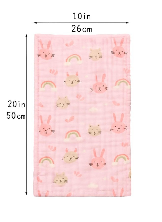 TERI BERI Muslin Printed Burp Cloths 100% Cotton Large 20''x10'' Extra Soft and Absorbent Baby Burping Cloth for Boys Girls (5) - Image 3