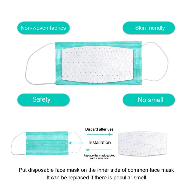 10PCS Stop PM2.5 Face Cover Fliter 3-Layer Mouth Cover Fliters - Image 3