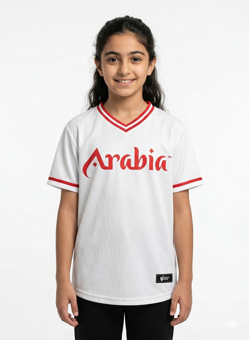 Baseball United Arabia Wolves Kids' V-Neck Jersey - Image 2