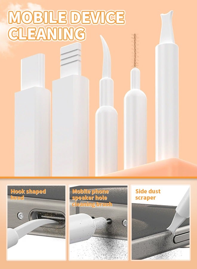 32-in-1 Electronic Cleaner Kit Keyboard Cleaner Portable  Multifunctional Cleaning Brush Tool for PC Monitor Earbud Cell Phone Laptop Computer Bluetooth Earphones Deep Cleaning Puller  - Image 5
