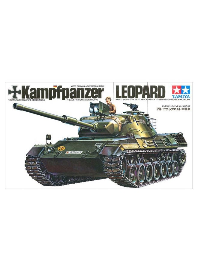 Tamiya 300035064 1:35 German Army Battle Tank Leopard 1, 1 Piece, Camo - Image 2