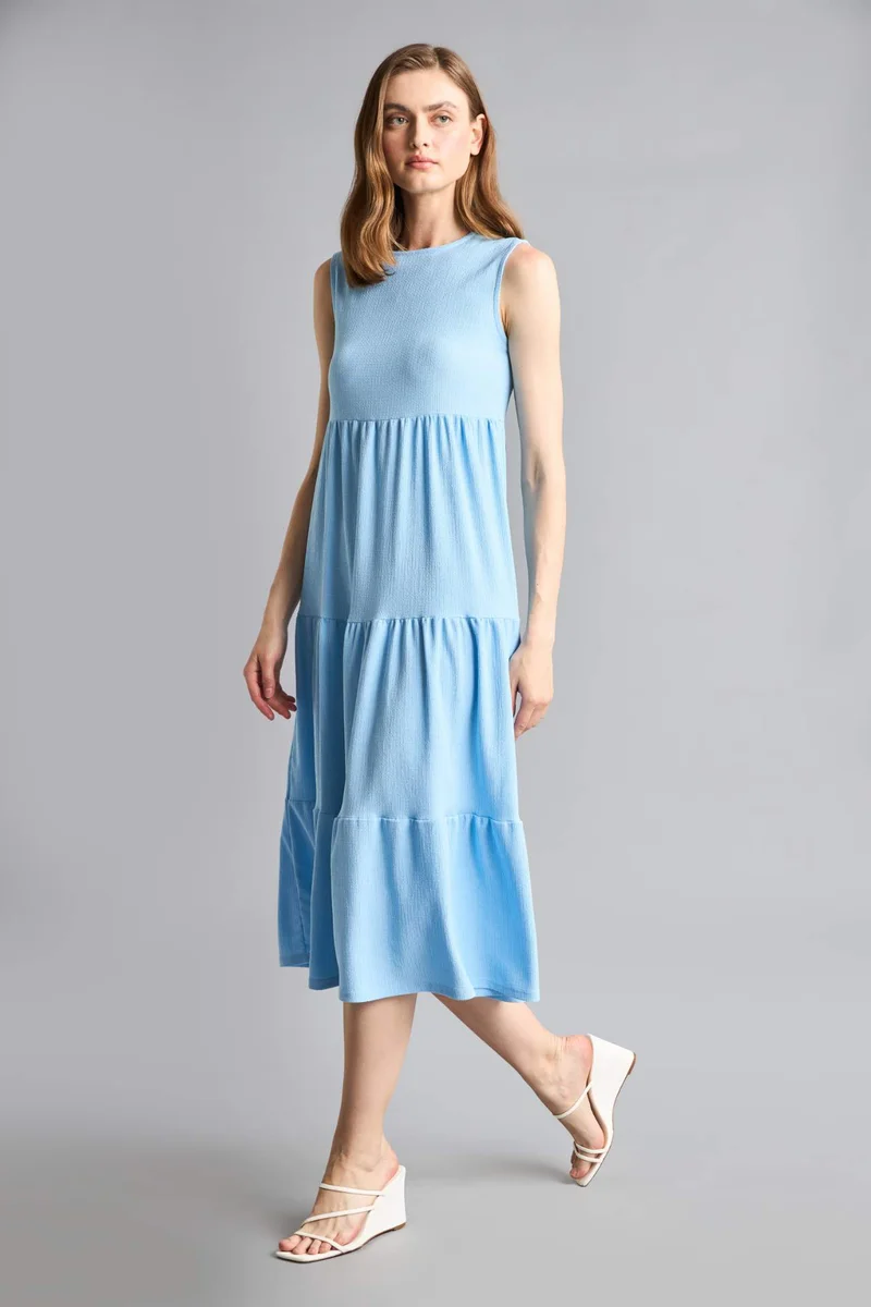ديفاكتو Boat Collar Midi Dress