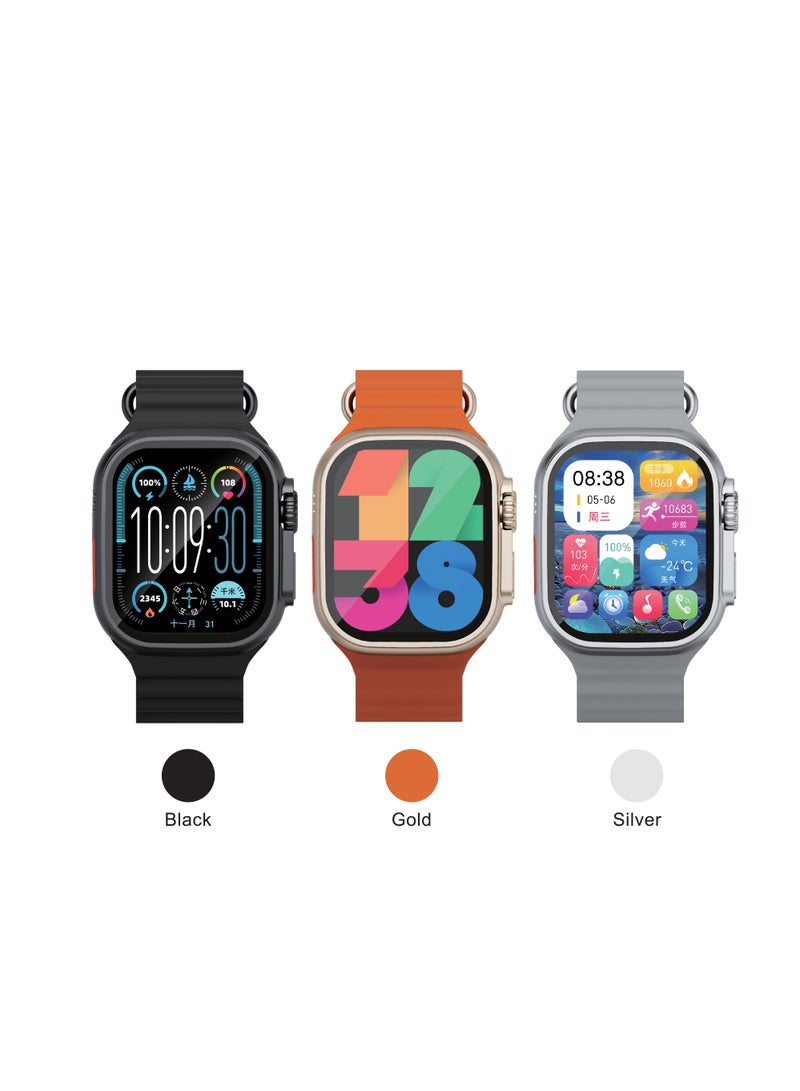 XASTON Lumino Ultra Smartwatch, Wireless Charging, Bluetooth Calling, Sports Mode, Health Monitoring - NS9 - Image 3