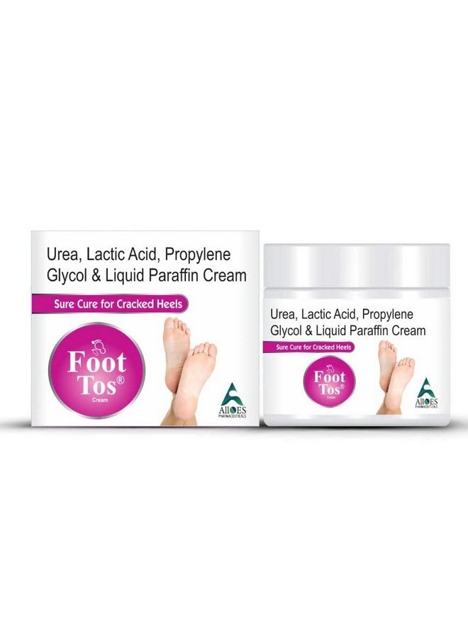 ALLOES PHARMACEUTICALS ALLOES Footos Cracked Heel for Rough Spots And Dry Feet | With 10% Urea and Lactic acid | Softening,Foot Repair cream Moisturises and soothes feet| 50 Gram  - Image 1