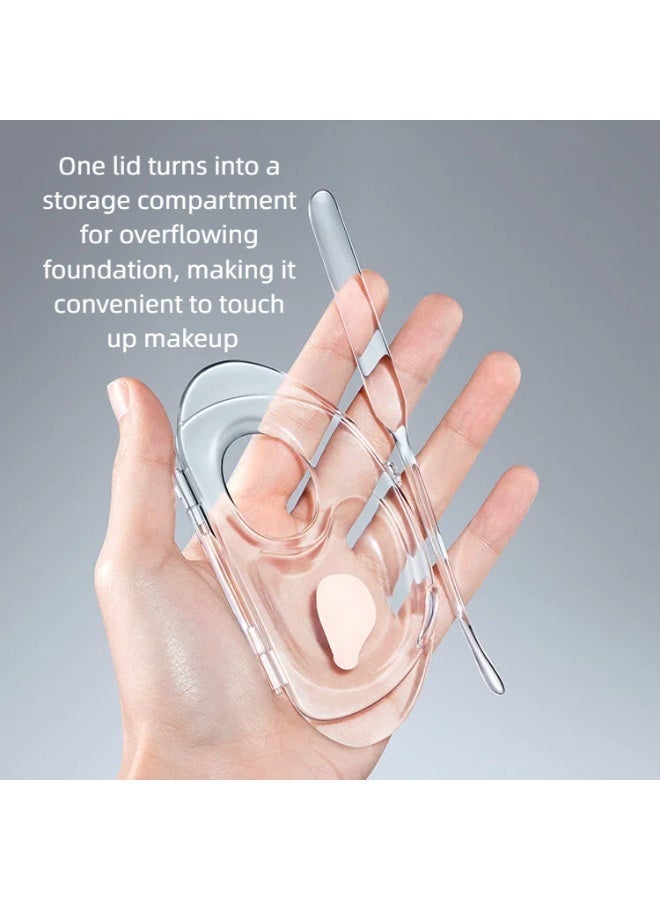 New product! Foldable Foundation Mixing Palette - Portable Professional Makeup Tool for Makeup Artists, Beauty Lovers, On-the-Go Use - Image 5