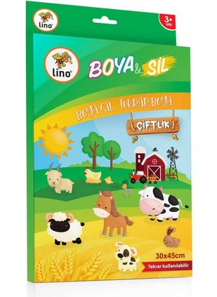 Lino Paint and Wipe Activity Mat Farm 